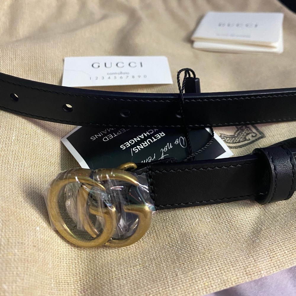 Gucci Authentic MARMONT leather belt